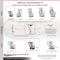 Service Caster 3.25 Inch Semi Steel Caster Set with 2 Brakes/Swivel Lock 2 Rigid SCC SCC-30CS3420-SSB-SLB-BSL-2-BSL-2 - alternate 2